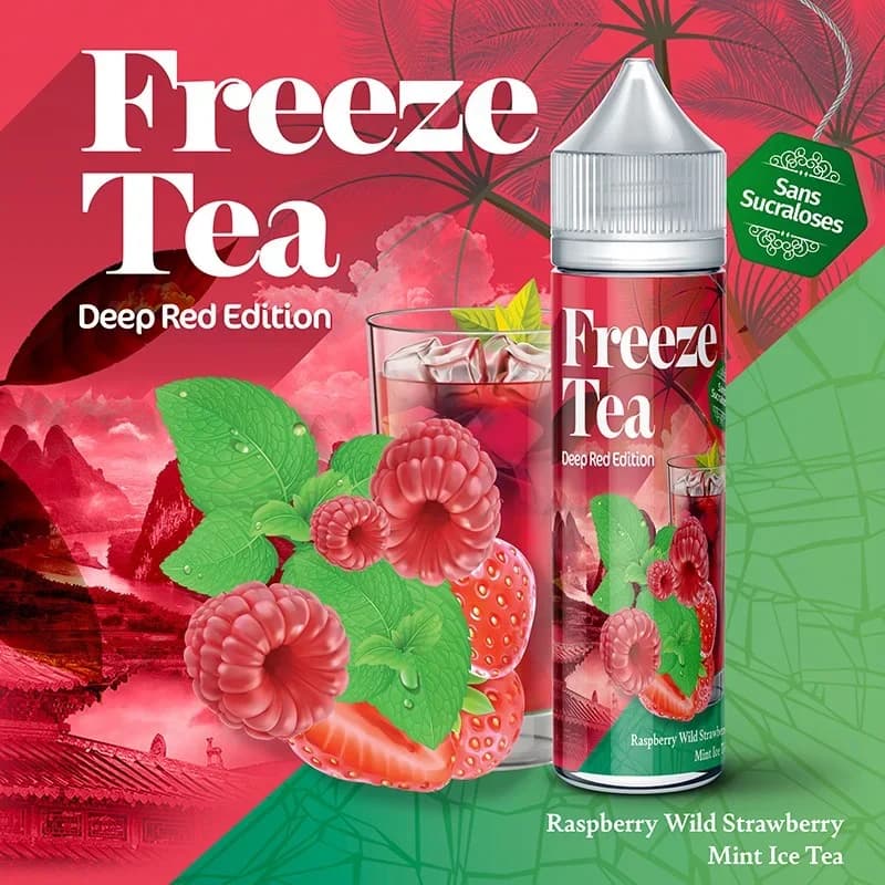 Raspberry Mint & Wild Strawberry Ice Tea 50ml Freeze Tea